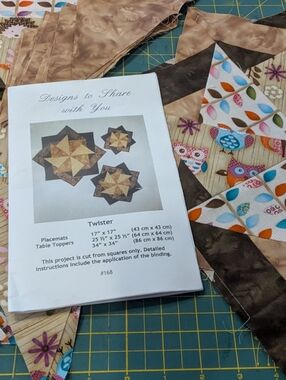 Twister Quilt Pattern & Started Pieces